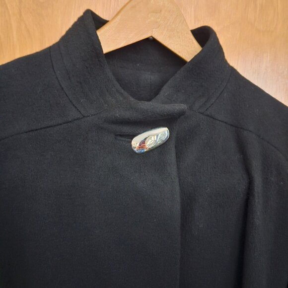 DONATED: Denise Originals Black Women's Coat -100% Pure Chinese Cashmere - Picture 4 of 16